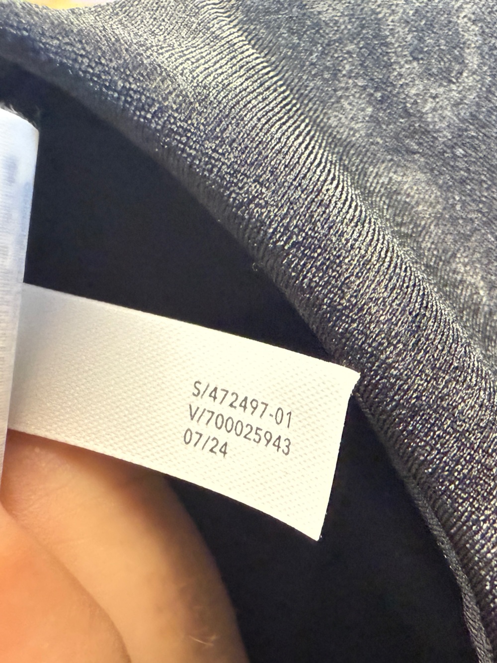 Athleta V-Neck Black Embossed Sports Bra - Size SP - Picture 8 of 13